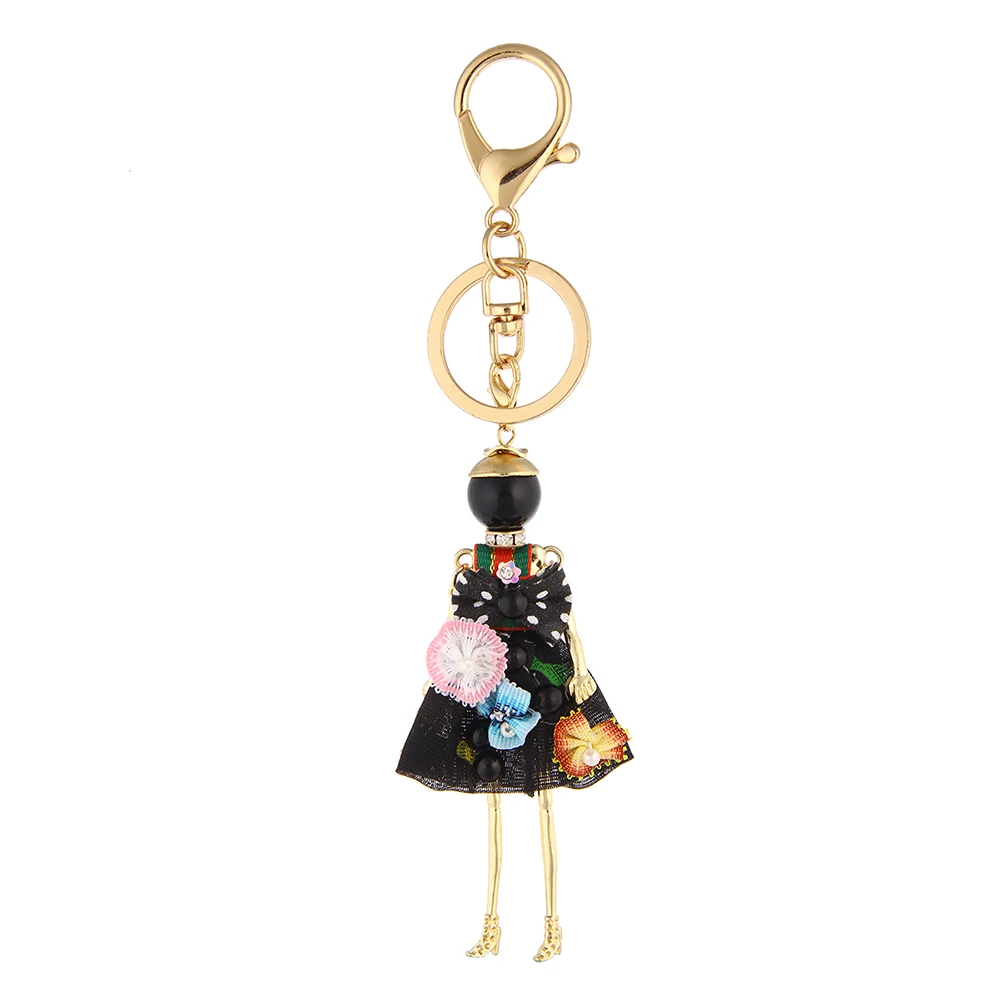 fashion new Lovely Cloth Dress Doll Necklace keychain Women Jewelry Gifts Necklce Girl Statements Bijoux Accessories | Украшения и