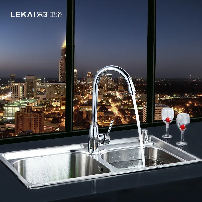 304 двойная раковина из нержавеющей стали для кухни оптовая продажа толстая