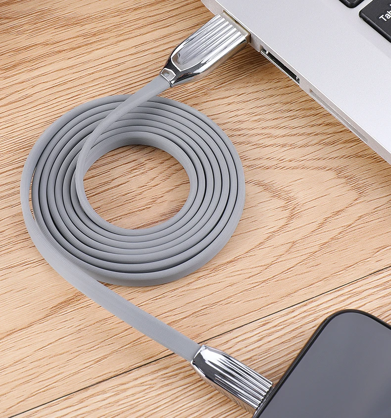 Cafele светильник ing USB кабель для iPhone X Xr Xs Max 8 7 6s Plus с белым светодиодный светильник 120 см плоский 8-контактный usb-кабель для зарядного устройства iPhone