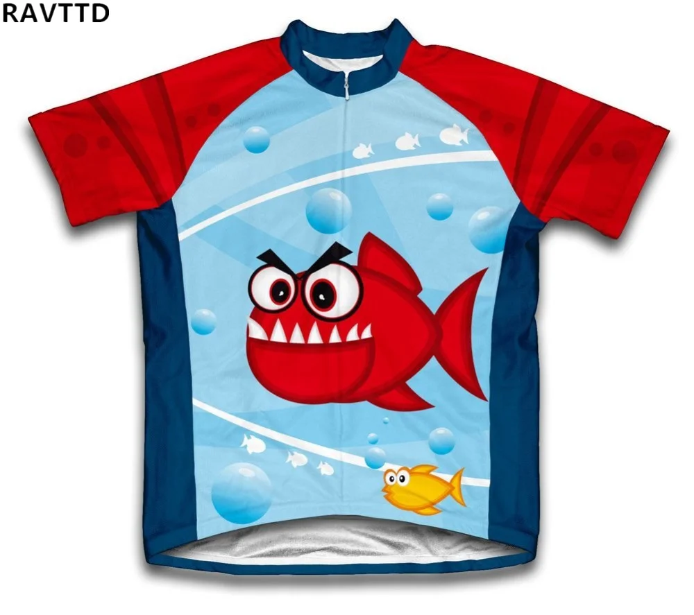 Красный Черепаха дети мальчик мультфильм Трикотаж Короткий рукав Mtb трикотаж Ropa Ciclismo велосипед велосипедный спорт костюмы топ - Цвет: Красный