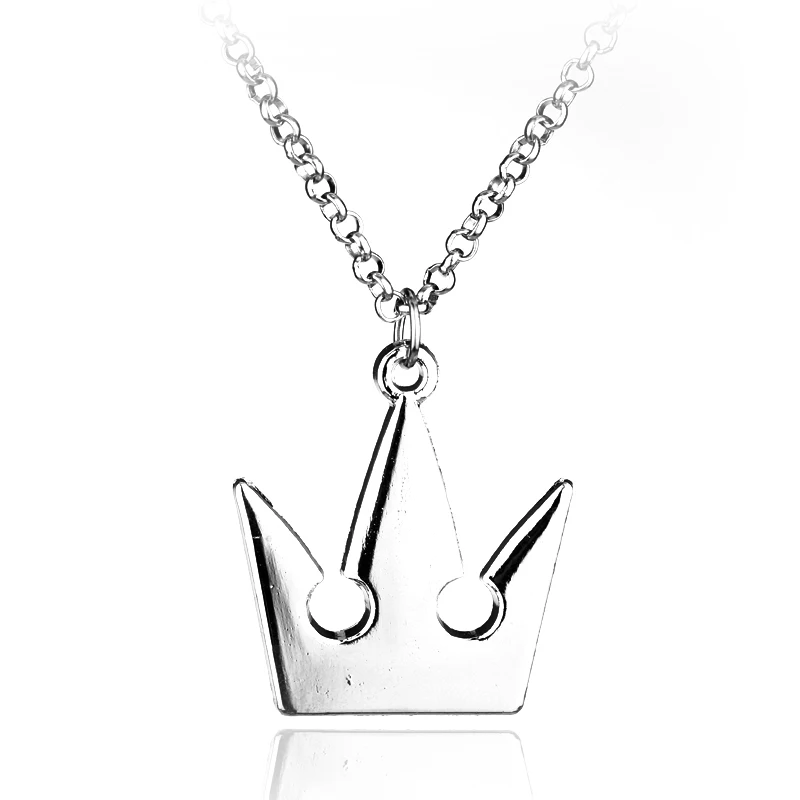 

dongsheng Kingdom Hearts Silver Color Royal Crown Pendant Necklace Fashion Sora Chain Necklace For Women Men Gift Accessories-30