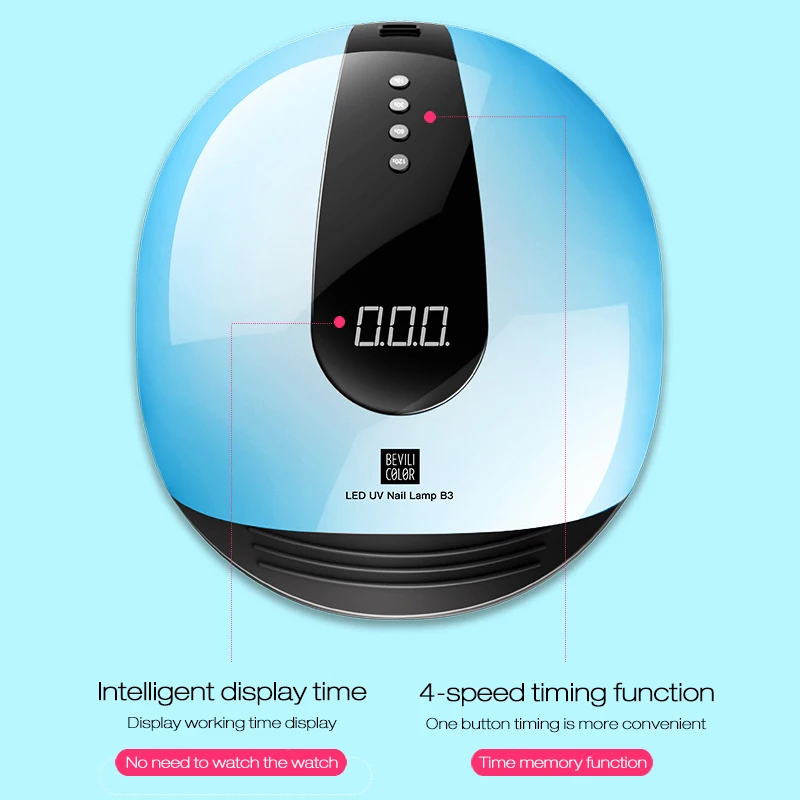 UV Led 80W Lamp Nail Dryer for Nails Curing Manicure SUN Light All Gel Polish Sensor Machine Art LED Tools | Красота и здоровье