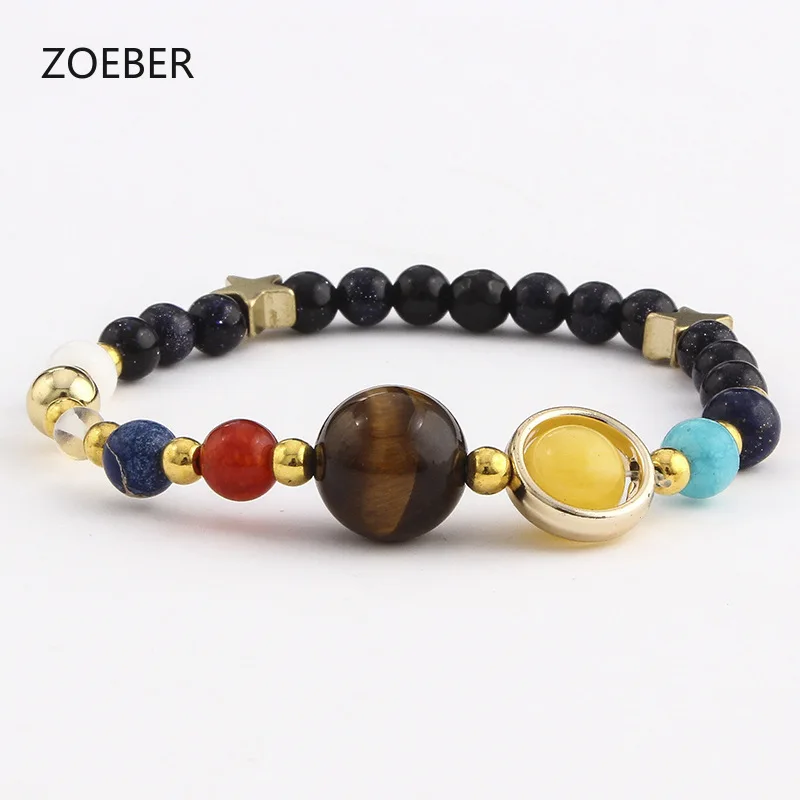 2019 браслет из бисера натуральный жемчуг камни звезда для мужчин и женщин