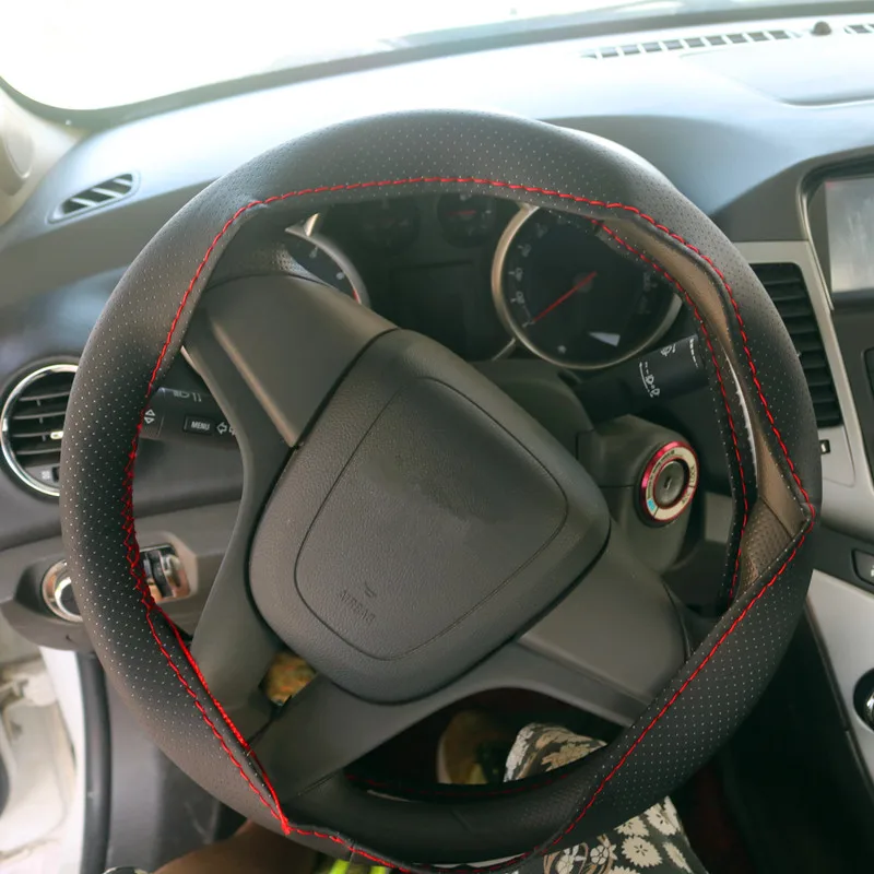 1 комплект кожаная ручная строчка для Fiat 500 Opel Insignia Vectra c Suzuki Swift Sx4 Hyundai Ix35|Чехлы на