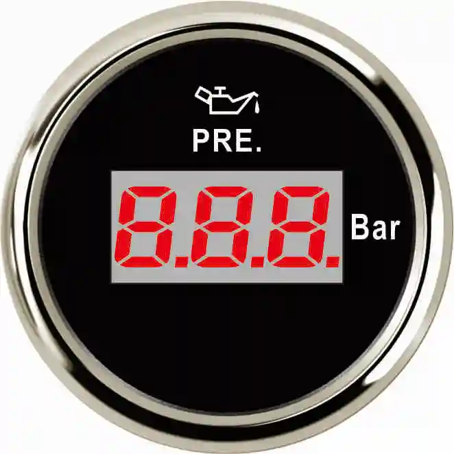 2 &quotLCD Водонепроницаемый цифровой измеритель давления масла 0 5 бар для морского