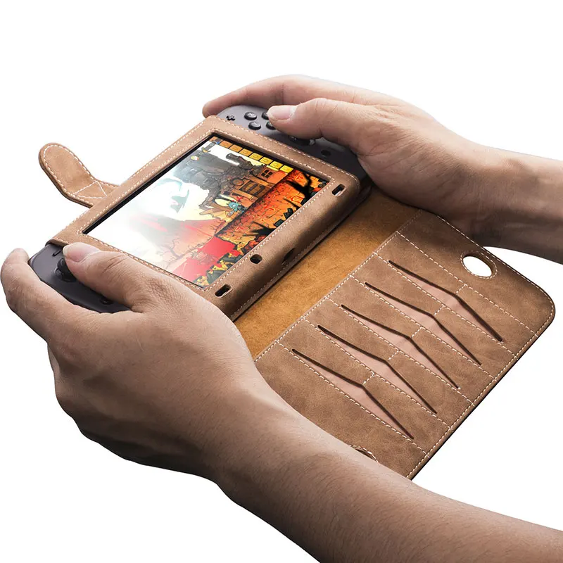 Защитный чехол из искусственной кожи Bag для Nintendo Switch многофункциональная