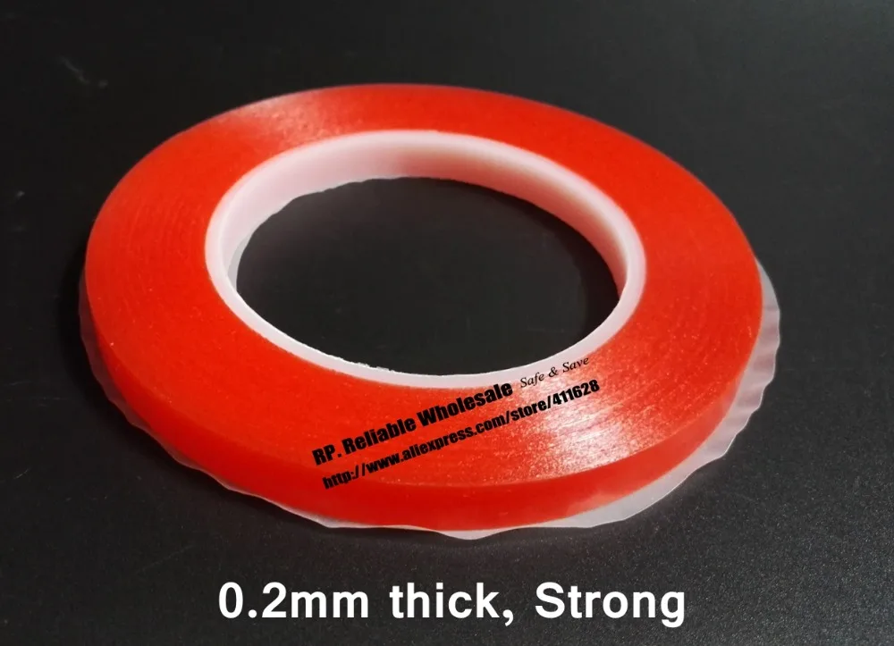 

(0.2mm Thick) 12mm/15mm/18mm Width Choose, Strong Double Adhesive PET Clear Sticky Tape for Digital Parts, Battery Panel Fasten