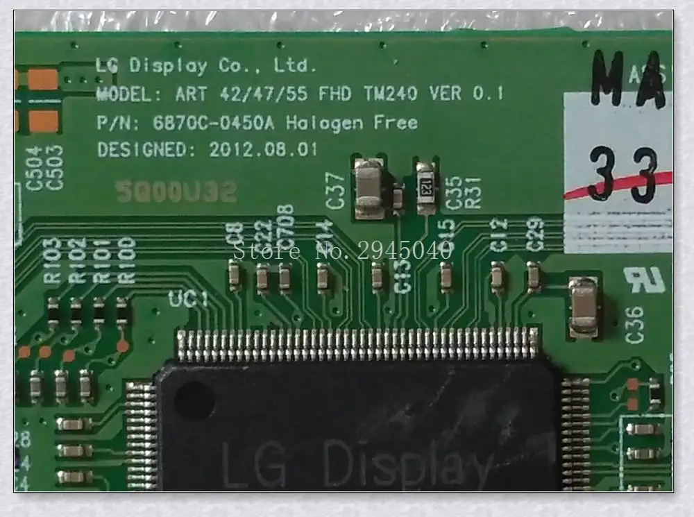 Бесплатная доставка оригинальный 6870C 0450A t con ART 42/47/55 TM240 VER0.1 6870C0450A|art| |