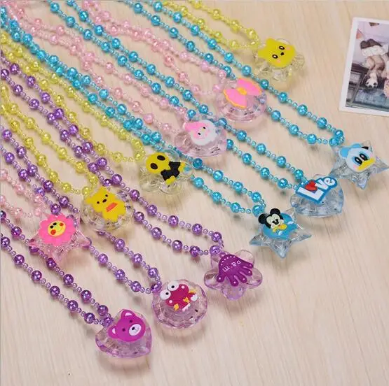 Рождественская игрушка мигающее ожерелье мягкие резиновые светодиодные игрушки