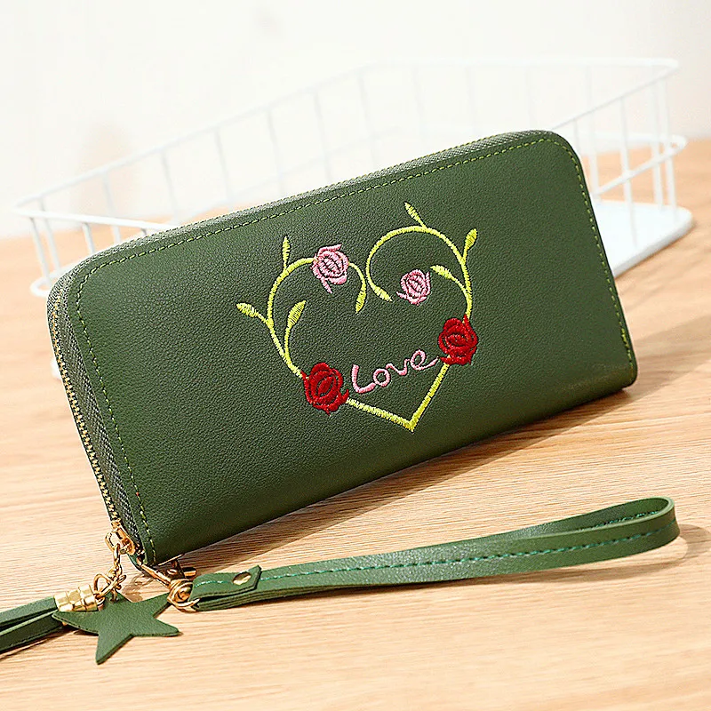 Женский кошелек из искусственной кожи известного бренда длинный женский