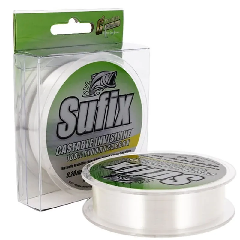 CLEAR Оригинальная импортная SUFIX 150 м супер сильная настоящая фторуглеродная леска углеродная леска Передняя проволочная прозрачная Моноволокно - Цвет: CLEAR
