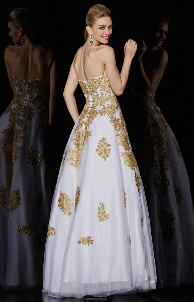 Элегантный Кружева Пром Платья Милая с Кружевом Аппликации Лонг С Плеча Линия