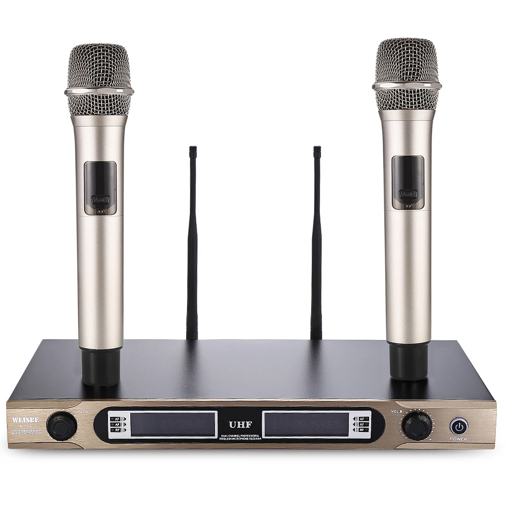 WEISRE U 3316 720 770 МГц UHF двухканальный передатчик караоке профессиональный