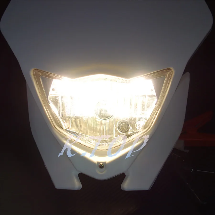 Новинка белый пластиковый передний обтекатель H4 для мотоцикла двойного