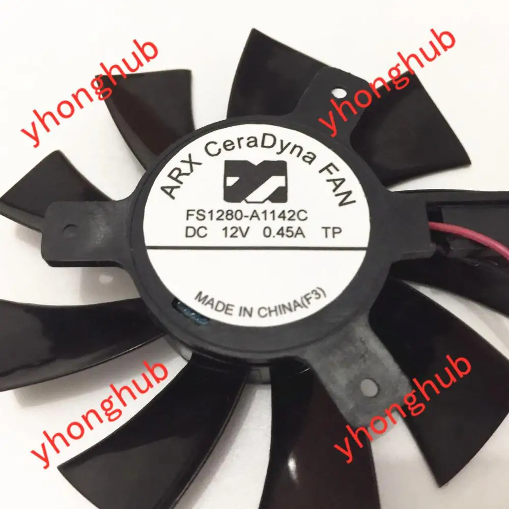 ARX FS1280-A1142C DC 12V 0.45A Dia. 75 мм C.T.C 40 2-провод сервер выполненные вентилятор | Компьютеры