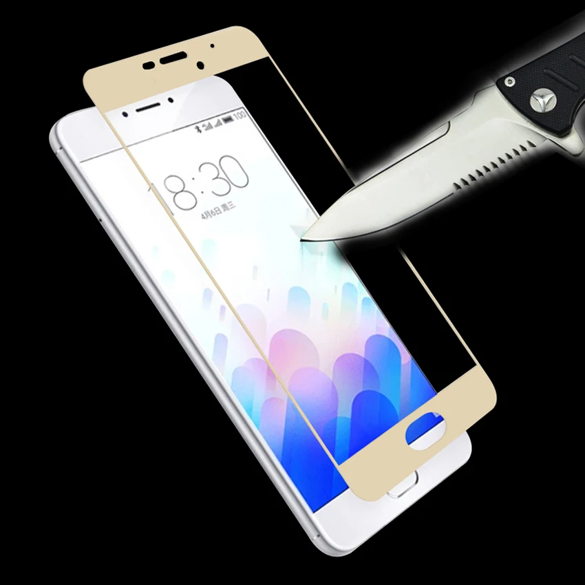 Закаленное стекло для Meizu M5 Note MEIZU полное покрытие Защитная пленка экрана 9H Нано M 5
