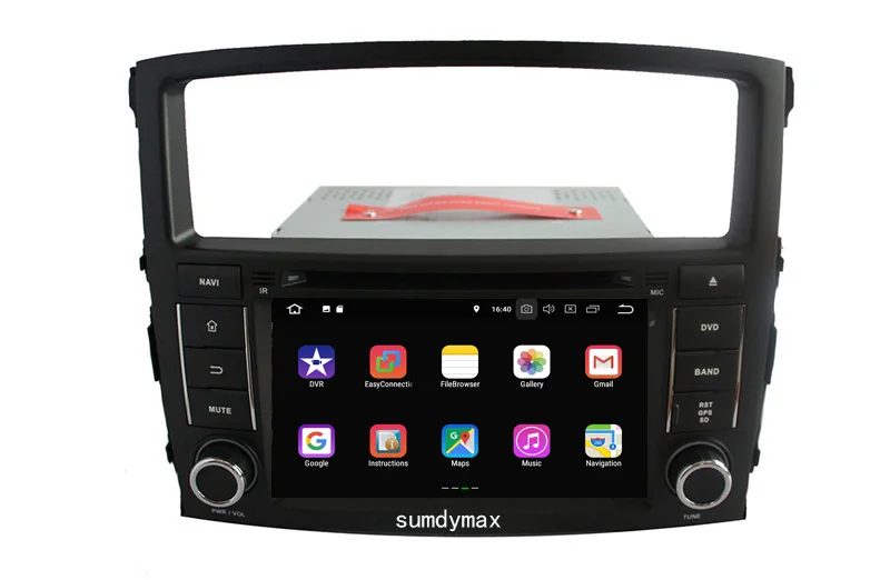 2G Оперативная память 1024*600 4 ядра Android 8 1 автомобильный DVD подгонка GPS для MITSUBISHI PAJERO