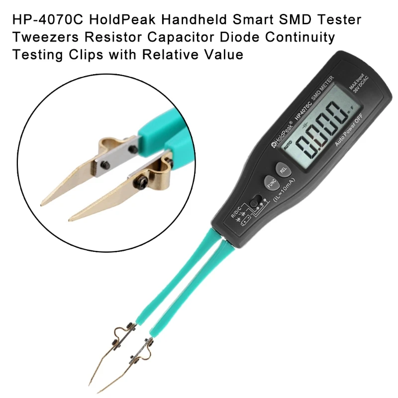 Цифровые умные пинцеты зажим SMD тестер Сопротивление Емкость диод измерители