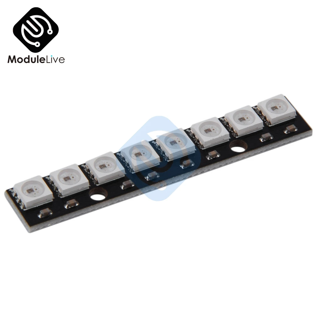 8 канальный WS2812 5050 RGB светодиодов встроенная полноцветная макетная плата