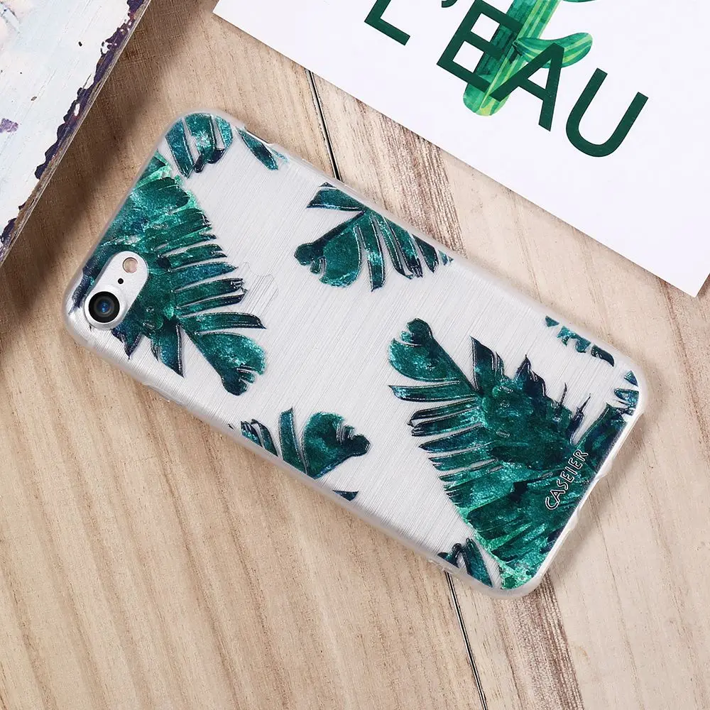 CASEIER 3D рельефный чехол с цветочным узором для iPhone X 5 S SE рельефная мягкая задняя