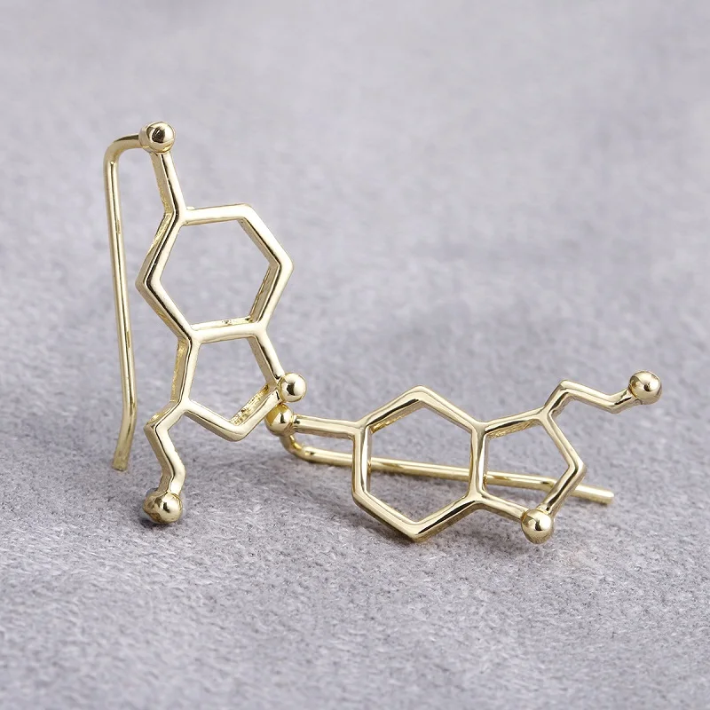 gold earrings Jisensp модные геометрические волны ушные альпинисты для женщин ушные гусеничные серьги-гвоздики богемные милые серьги для девочек Brincos подарок - Окраска металла: gold earrings