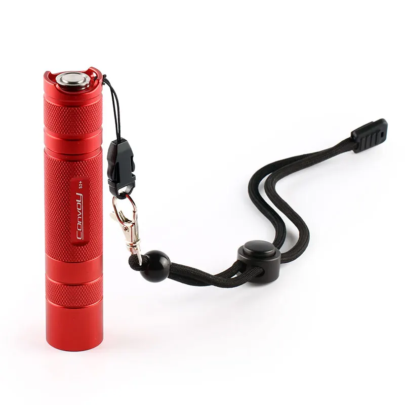 Светодиодный фонарик Convoy S2 + красный Cree XML2 U2 1A EDC фонарь Самооборона для кемпинга