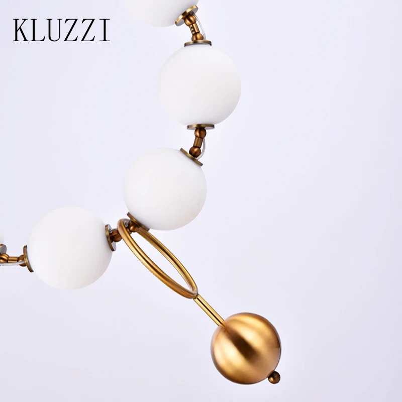 Современный простой новый скандинавский дизайнерский стеклянный шар обеденная