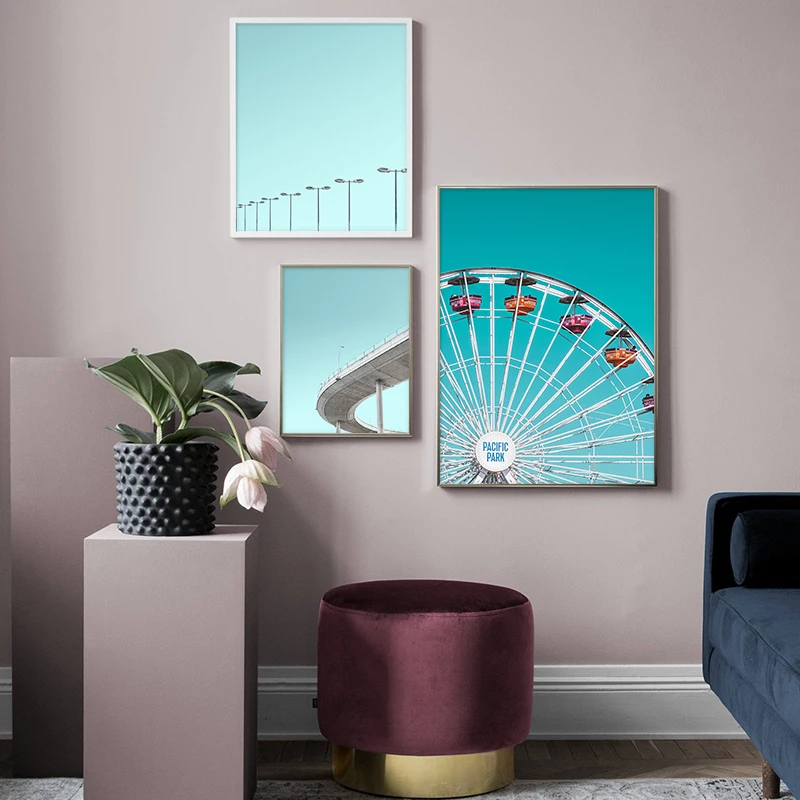 Landscape Canvas Poster Nordic Style Sky Ocean Beach Wall Art Print Painting Picture For Living Room Scandinavian Home Decor | Дом и сад