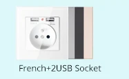 Coswall стеклянная панель двойной USB порт зарядки 2.1A 16A Россия Испания настенная розетка стандарта ЕС с заземлением белый черный золотой серый