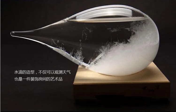 Новинка стеклянная бутылка для прогноза погоды 1 шт. 6 х12 см стильное украшение