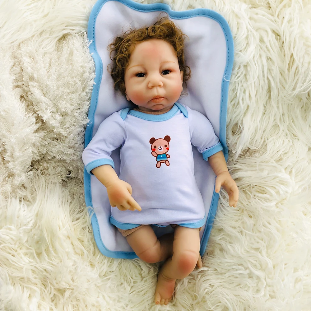 

Sudoll Reborn Baby Doll 18" Handmade Lifelike Soft Silicone Vinyl Newborn Babies Doll Cute Birthday Gift for Girl or Boy