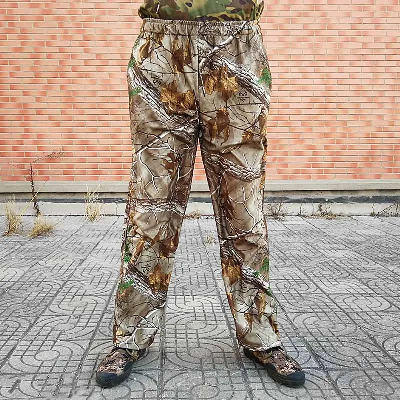 Men's Breathable Bionic Camouflage Pants Outdoor Sports Hunting Hiking Fishing Long Trousers Military Army Camo | Спорт и