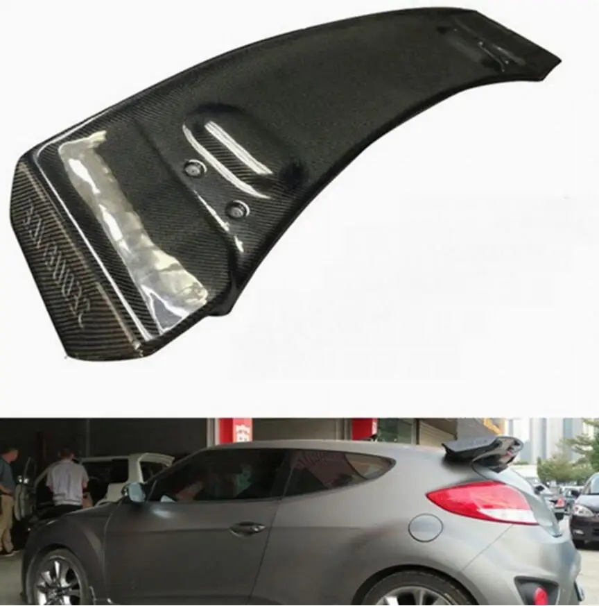 Задний спойлер для Hyundai Veloster из углеродного волокна подходит только турбо