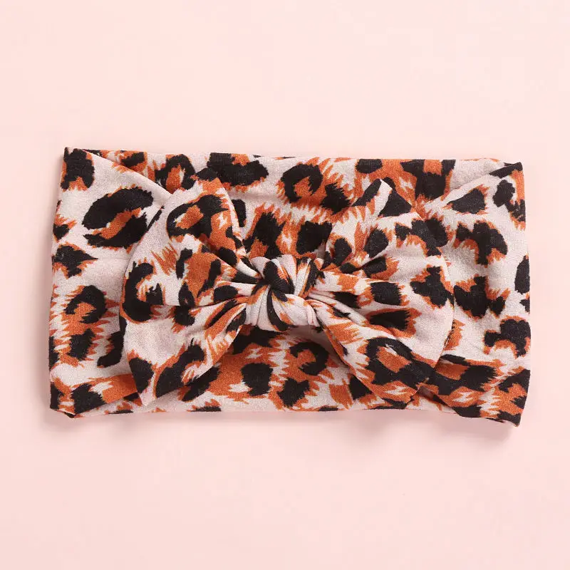 Spring Summer Fruit Print Hair Bows Wide Nylon Headband Newborn Turban Floral Headbands Baby Girls Headwear HB133S | Детская одежда и
