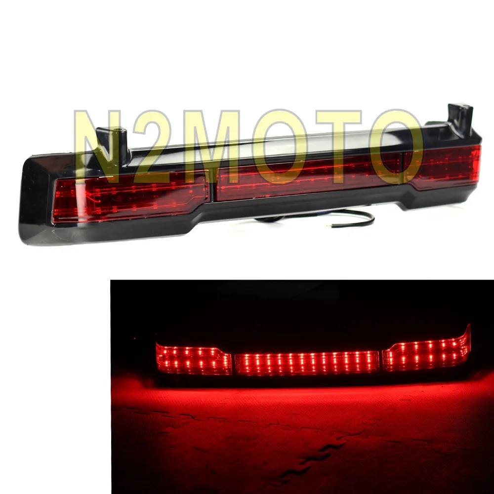 

Motorcycle LED Taillights Tail Brake Light Running Lamp Turn Light w/ Red Lens for Harley Touring Classic Ultra King Tour Pack