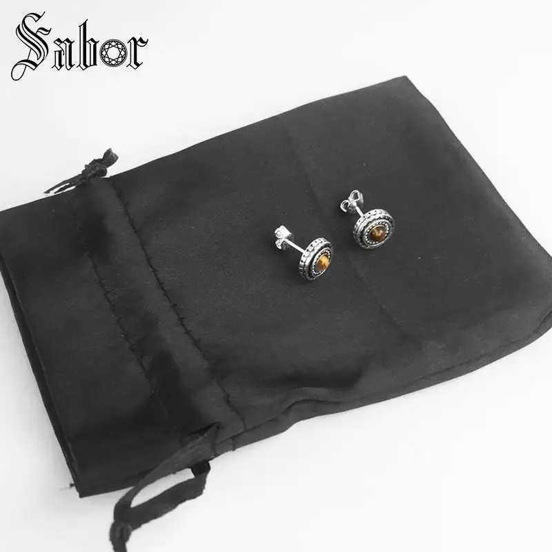 Круглые серьги гвоздики с тигровым глазом 2020 новые модные вечерние ювелирные