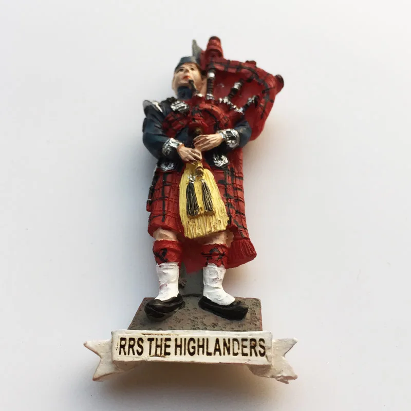 Bagpipe клетчатая юбка в форме наклейки на холодильник креативный Британский