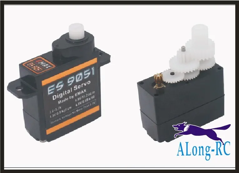Бесплатная доставка 4 шт. цифровой Emax ES9051 3g сервопривод для Mini DLG планер мини