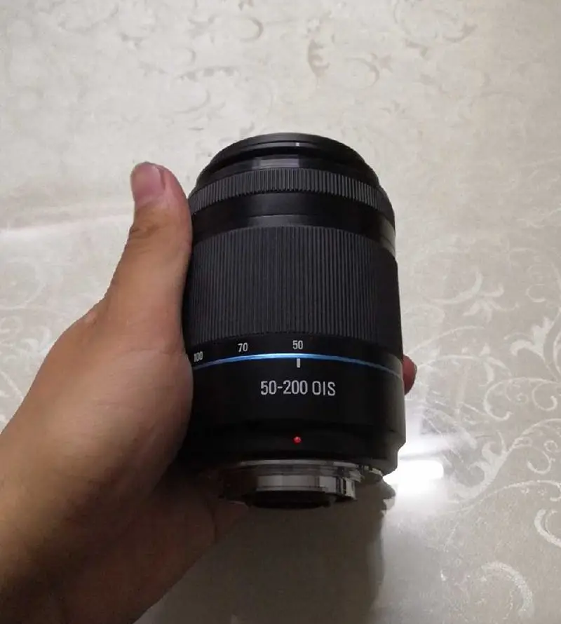 Для samsung В переменного тока, 50-200 мм F4.0-5.6 объектив для samsung NX20 NX100 NX1000 NX110 NX1100 NX200 NX2000 NX300 NX300M NX3000(б/у - Цвет: black