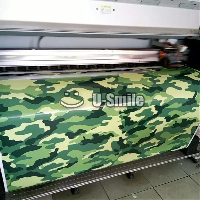 Элитная зеленая камуфляжная виниловая пленка Военная Зеленая городская