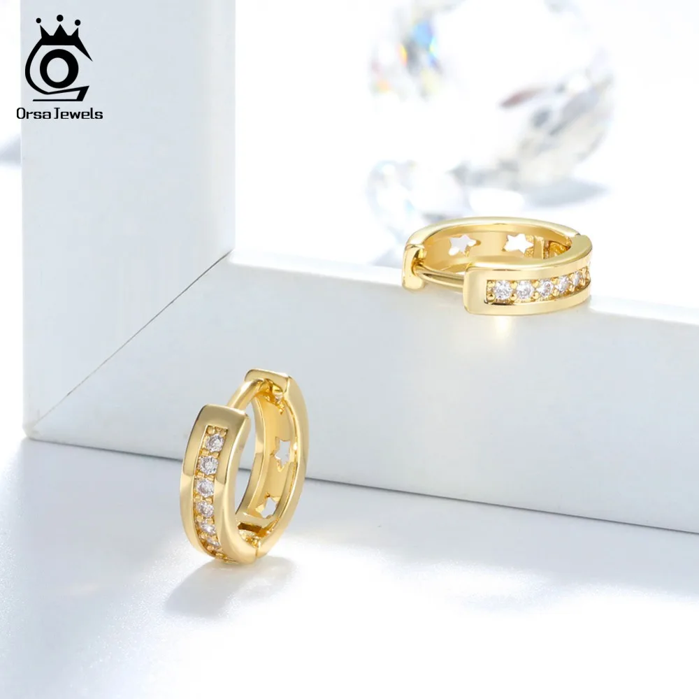 ORSA JEWELS Новое поступление без содержания свинца и никеля классический серебристый цвет серьги Модные серьги ювелирные изделия для женщин OE101