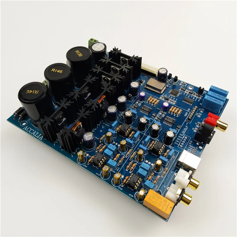 Двойной PCM1794 HIFI аудио декодер AK4118 цифровой прием MCU дисплей Панель управления готовая доска