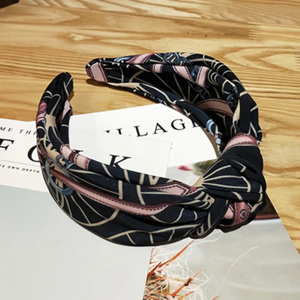 1 из сплошной мягкой узлом повязка с Фламинго лента для волос Для женщин леди