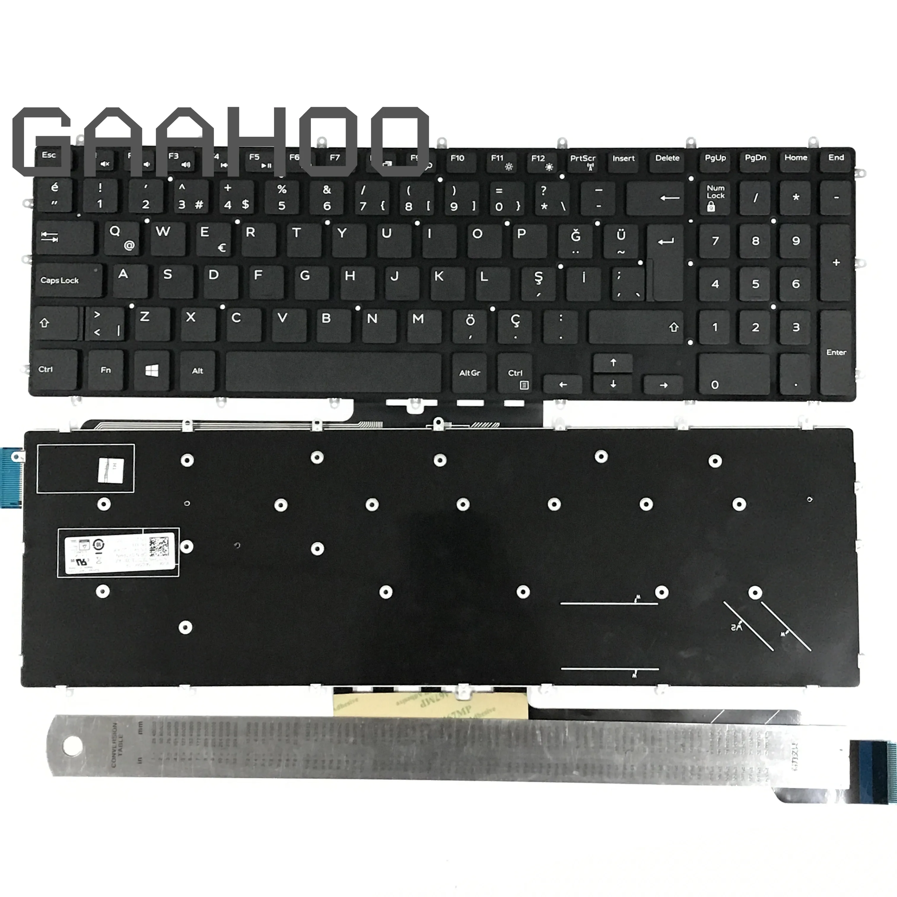 Турецкая Клавиатура для ноутбука Dell Inspiron15 5570 5575 7577 7587 7568 7566 7567 5567 15 5565 7000 5568 5765 5767