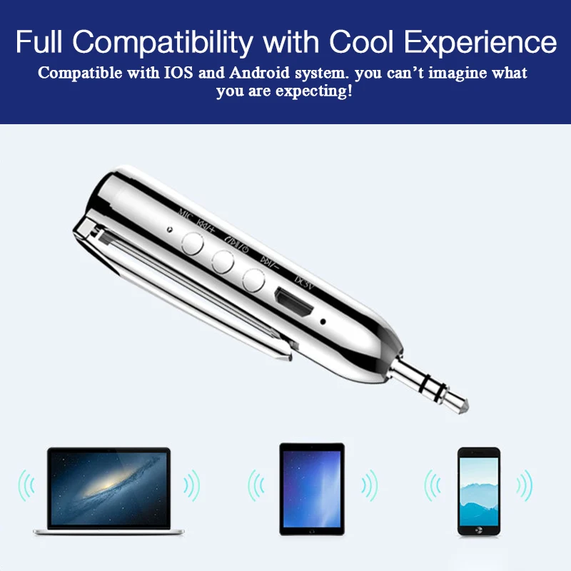 Tendway Bluetooth v4.2 ресивер Беспроводной AUX адаптер аудио музыки bluetoot ручка 3.5 мм Jack с