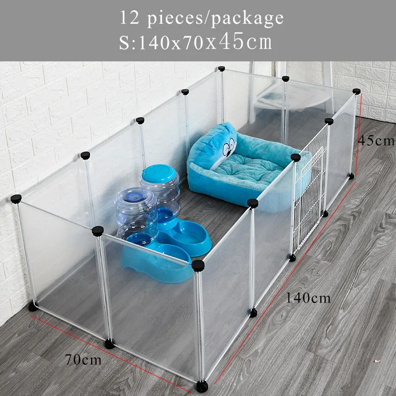 12 Pcs-S Petshy кошка собака клетка дом DIY анти-прыжки изоляции открытый Крытый большой кошки котенок щенок кролик животное забор ящик питомник - Цвет: 12 Pcs-S