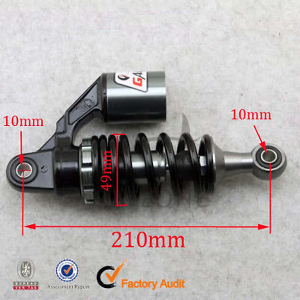 Задний газ азота пружины амортизатора Подвеска для e-велосипеда Электрический