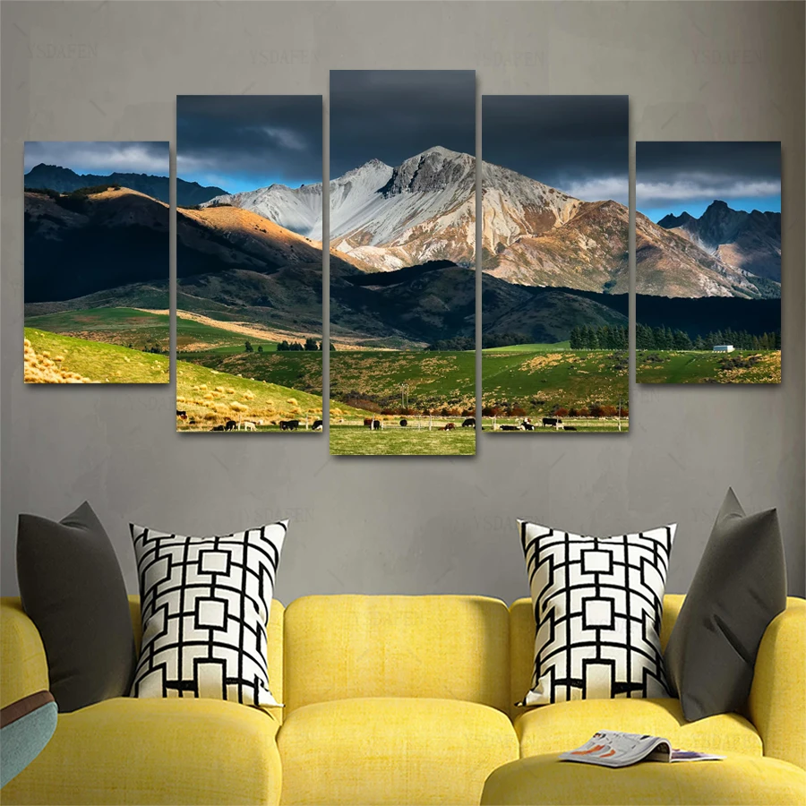 

HD print olieverf Film modulaire foto Scenery poster kind room decor woondecoratie 5 stks canvas art z453