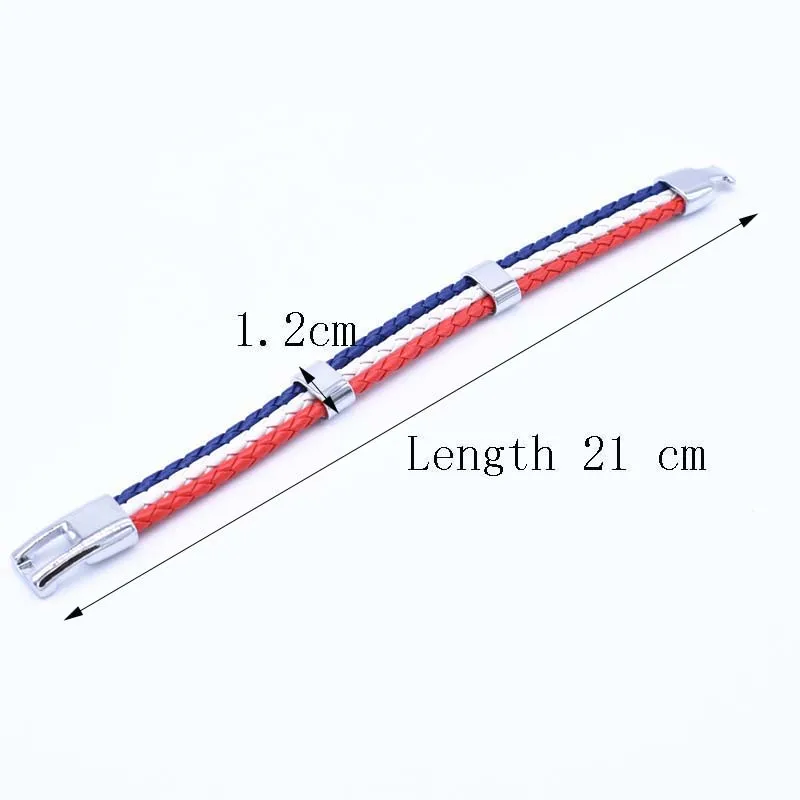 Длина 21 см унисекс Италия Франция Россия Национальный флаг веревка серфер