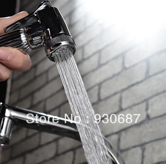 360 degree Swivel Color Changing LED Kitchen Faucet Pull Out Polished Chrome Basin Mixer Brass Tap|faucet extension|faucet logosfaucets taps |